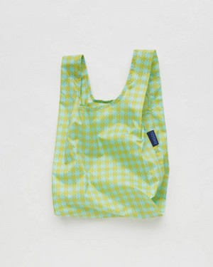 Baggu Baby Reusable Bags Mint Pixel Gingham | 401GCYVMS