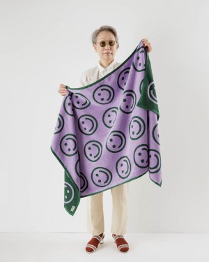 Baggu Bath Towels Lavender Forest Happy | 347XLMDTF