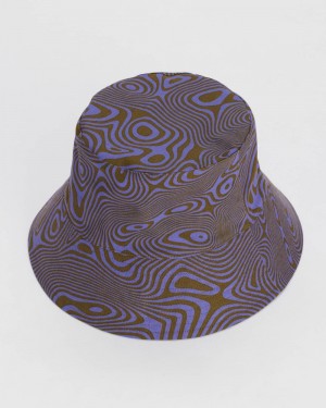 Baggu Bucket Hats Trippy Swirl Seaweed | 083LNKTYJ