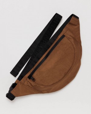 Baggu Crescent Fanny Pack Crossbody Bags Brown | 087BWUAXT