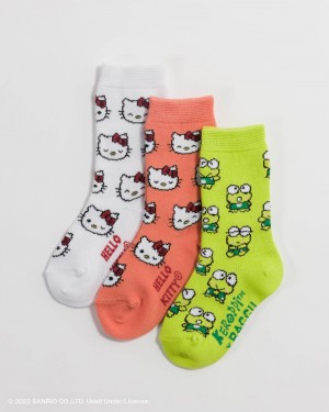 Baggu Crew Set of 3 Socks Sanrio Friends | 136PORQKZ