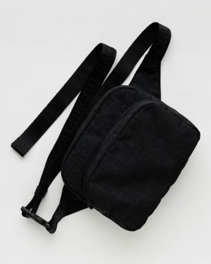 Baggu Fanny Pack Crossbody Bags Black | 574AVENFX