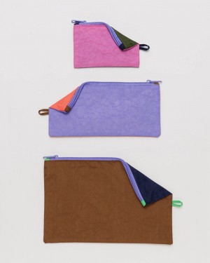 Baggu Flat Pouch Set Pouches Night Lights | 256DQYSXJ