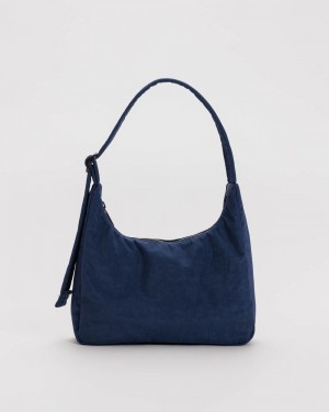 Baggu Mini Nylon Shoulder Bags Navy | 028BZHKFQ