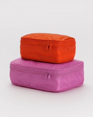 Baggu Packing Cube Set Pouches Lipstick | 427RMQTSI