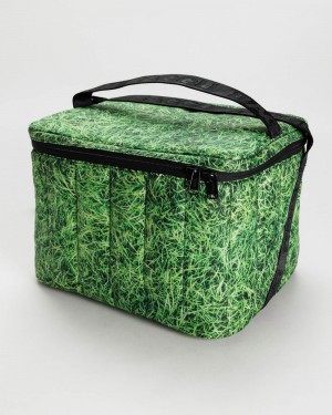 Baggu Puffy Cooler Bags Grass | 362BPNOWH