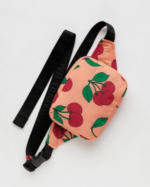 Baggu Puffy Fanny Pack Crossbody Bags Sherbet Cherry | 810JEPXSQ