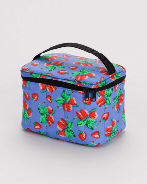 Baggu Puffy Lunch Bags Wild Strawberries | 491NHWCVE