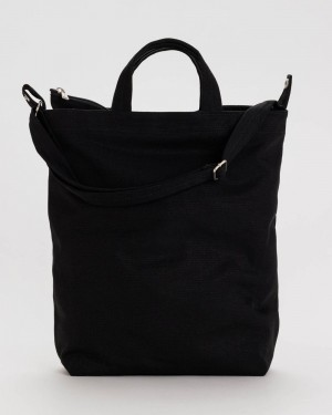 Baggu Zip Duck Tote Bags Black | 340FPRZUV