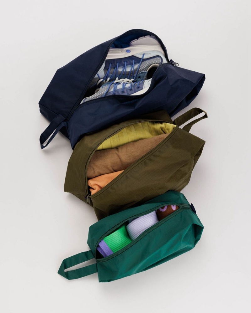 Baggu 3D Zip Set Pouches Mineral | 307OQXVBN