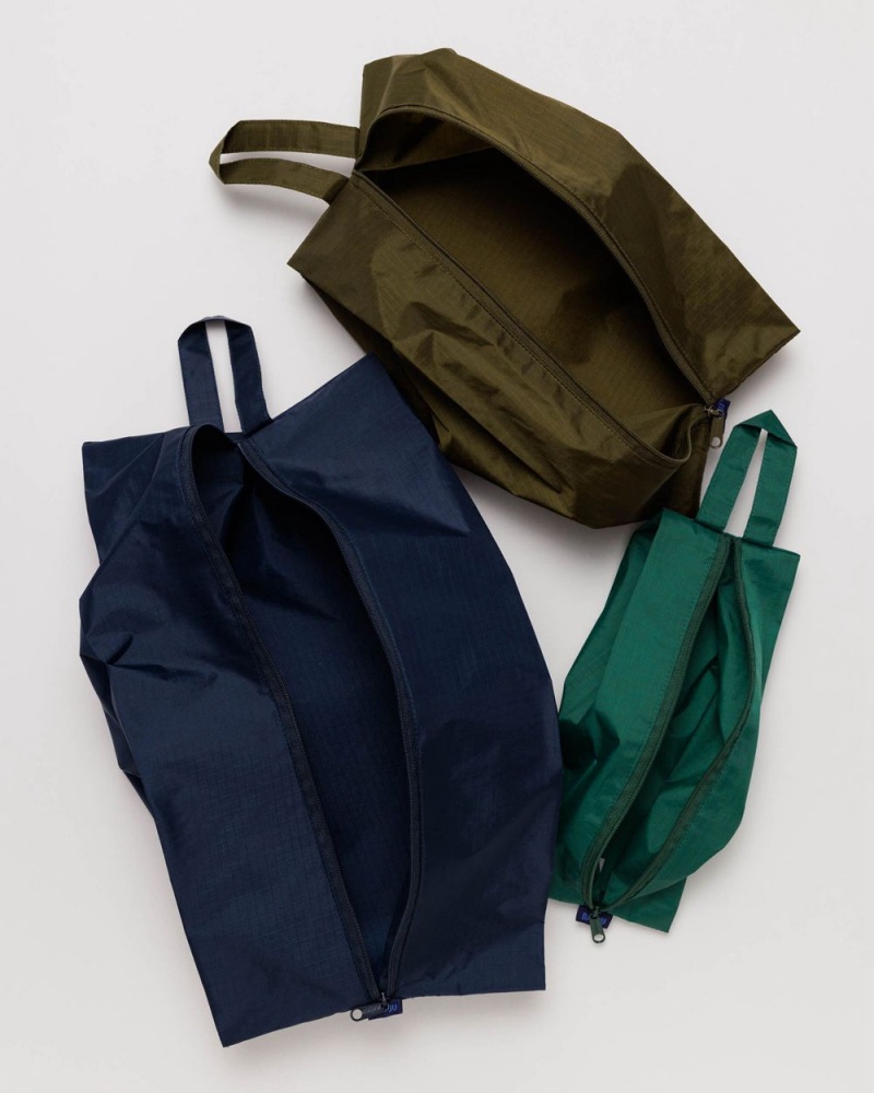 Baggu 3D Zip Set Pouches Mineral | 307OQXVBN