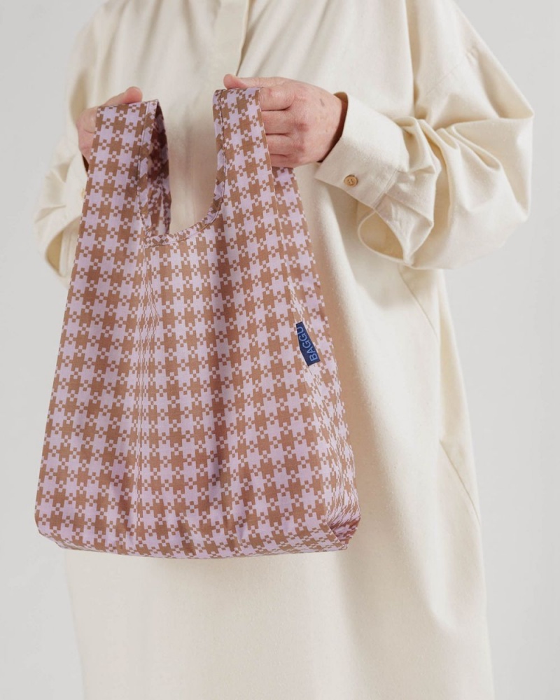 Baggu Baby Reusable Bags Rose Pixel Gingham | 240TNUYCM