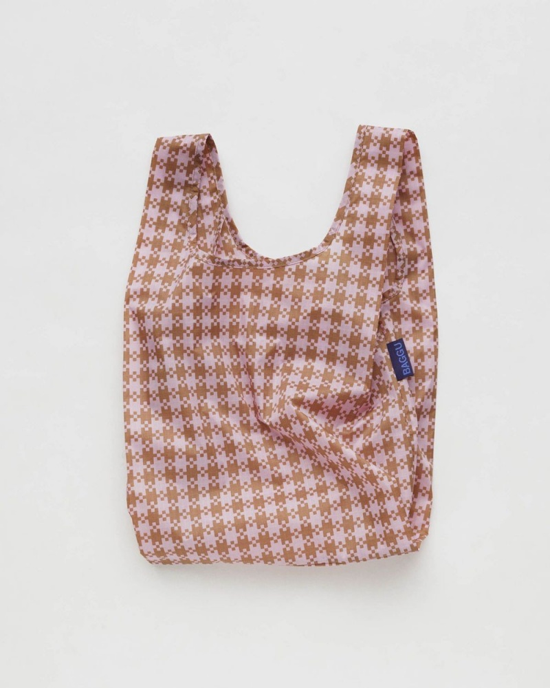 Baggu Baby Reusable Bags Rose Pixel Gingham | 240TNUYCM