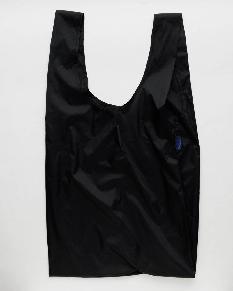 Baggu Big Reusable Bags Black | 426DQNXBV