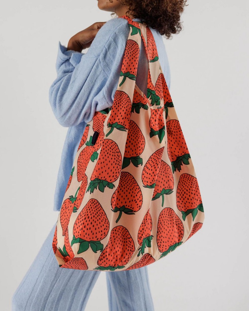 Baggu Big Reusable Bags Strawberry | 452PACUYG