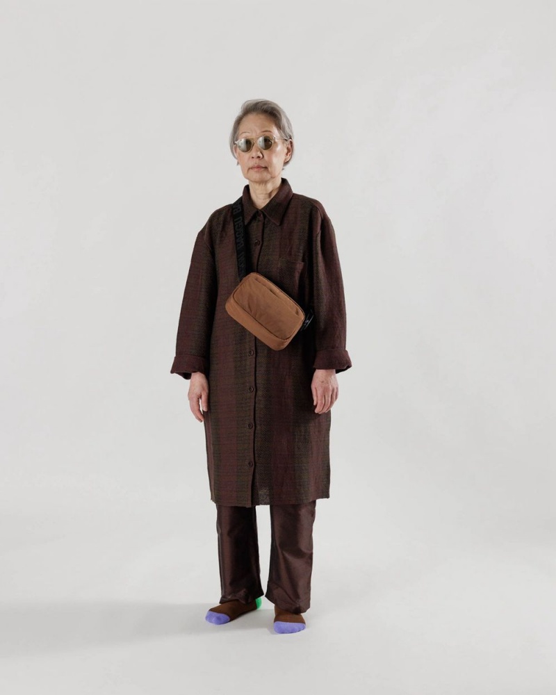 Baggu Camera Crossbody Bags Brown | 851MUOCWZ