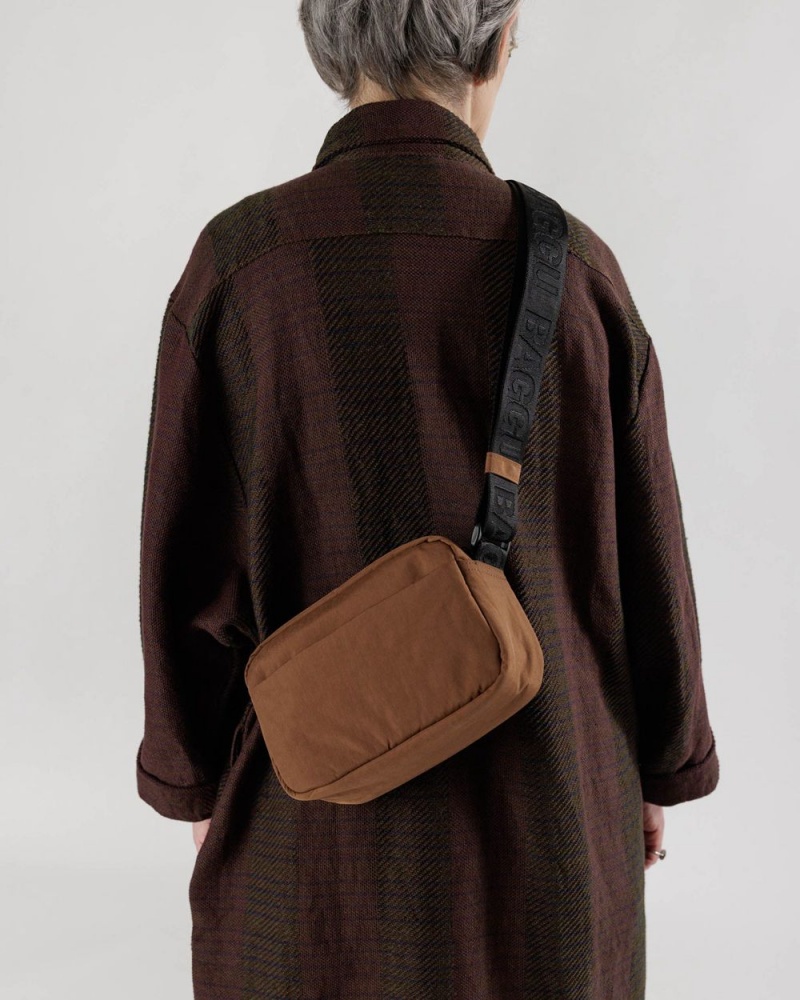 Baggu Camera Crossbody Bags Brown | 851MUOCWZ