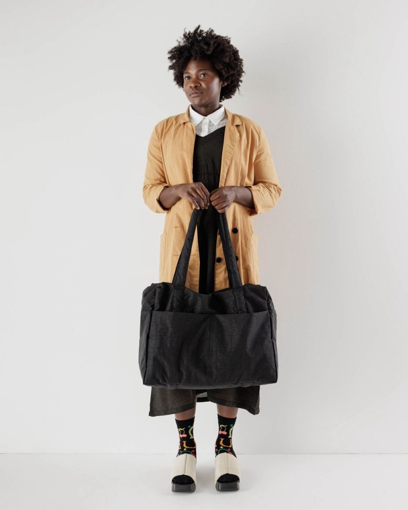 Baggu Cloud Carry-on Tote Bags Black | 731GNKRWT