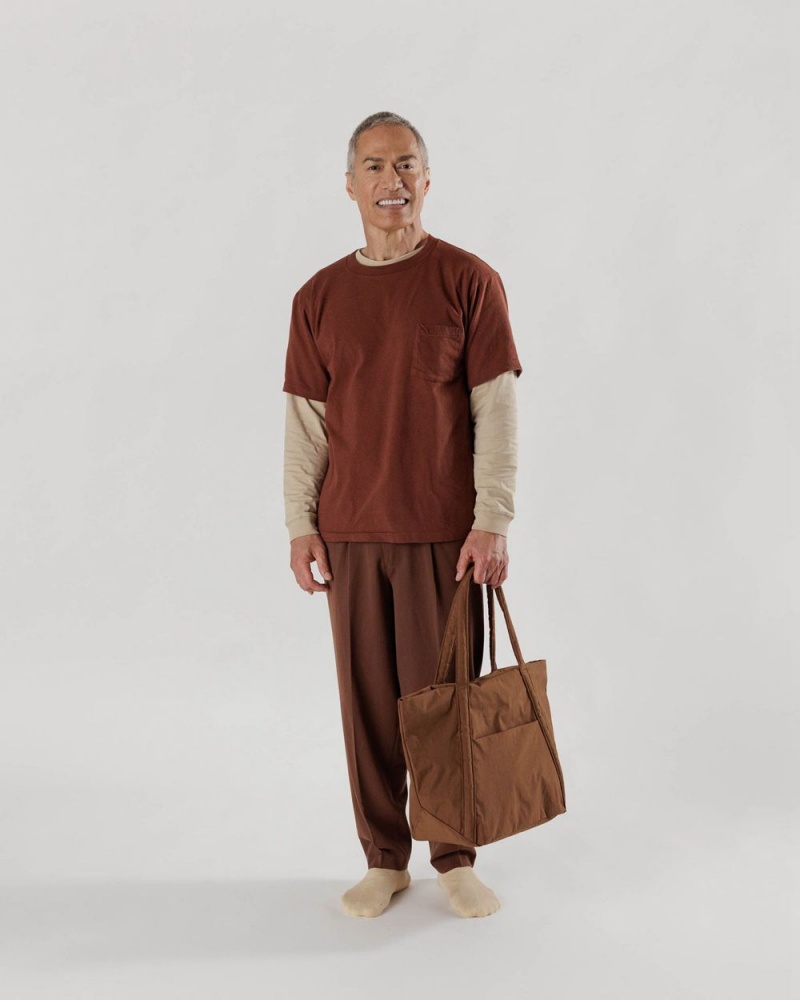 Baggu Cloud Tote Bags Brown | 638XIRDOC