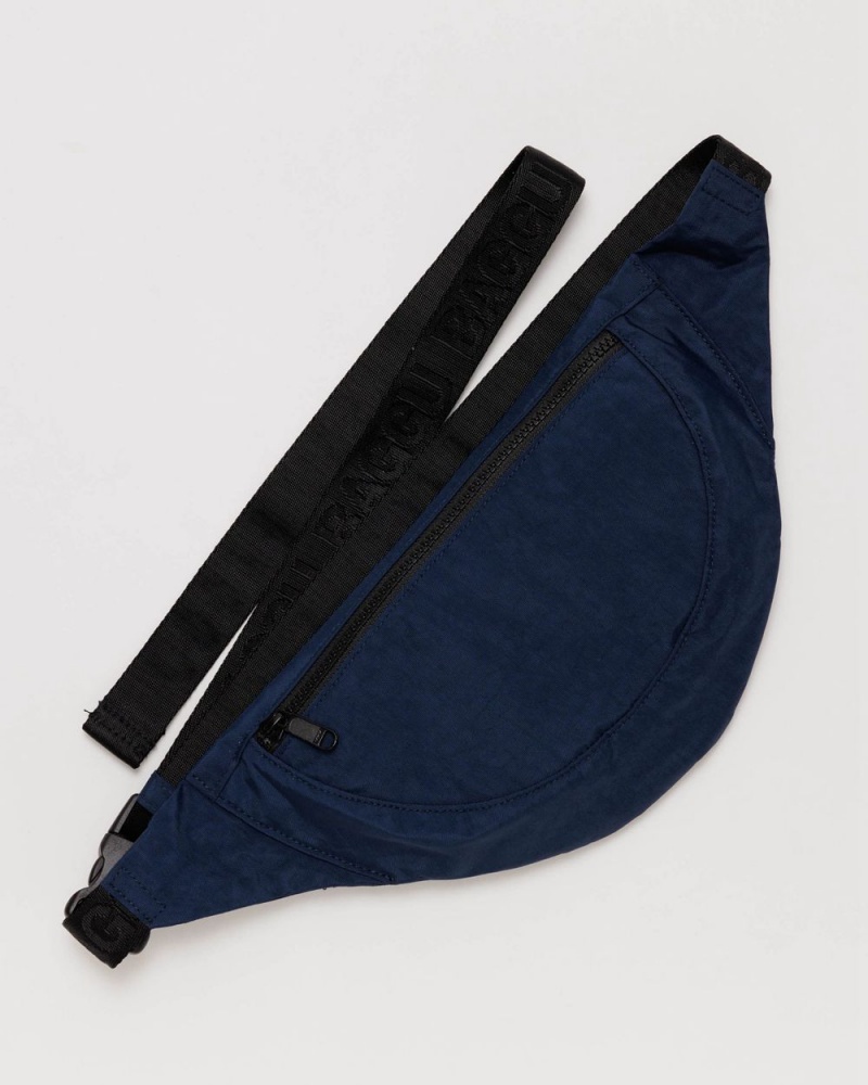 Baggu Crescent Fanny Pack Crossbody Bags Navy | 502ZSIRCK