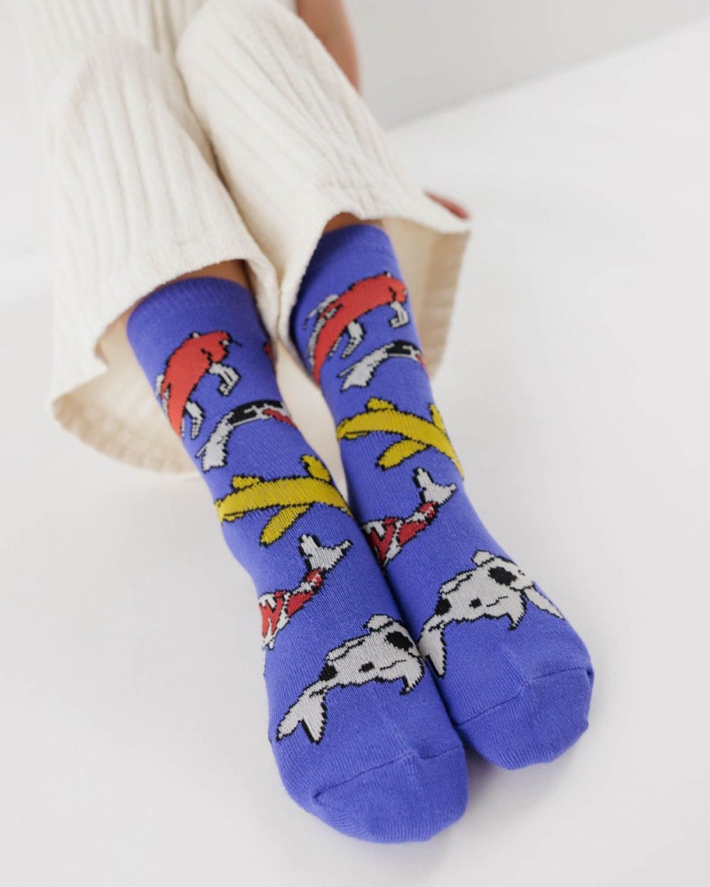 Baggu Crew Set of 3 Socks Pond Friends | 932HGIMRT