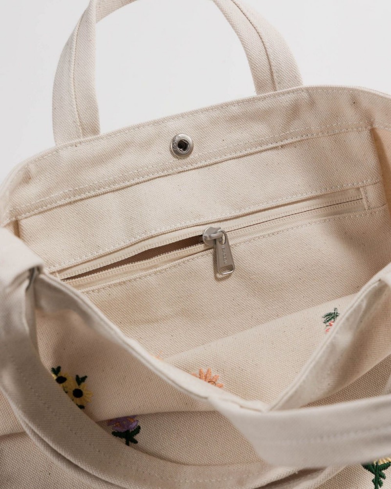 Baggu Duck Tote Bags Embroidered Ditsy Floral | 740JLEUKI