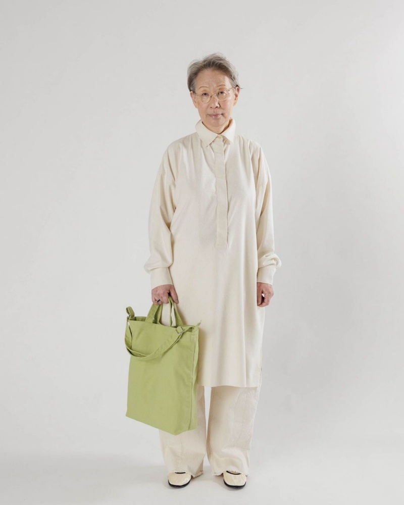 Baggu Duck Tote Bags Pistachio | 103WZIUCS