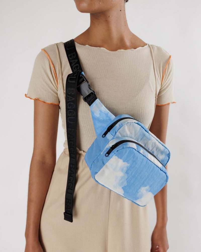 Baggu Fanny Pack Crossbody Bags Clouds | 239BWZLCP