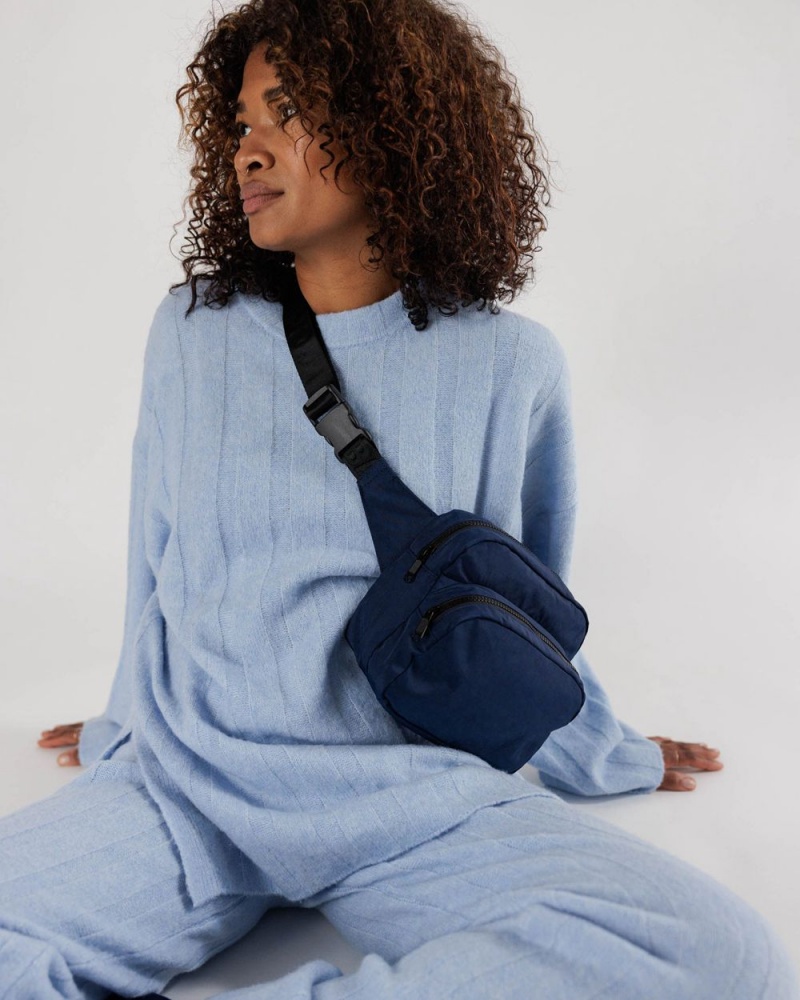 Baggu Fanny Pack Crossbody Bags Navy | 734ZVURJA