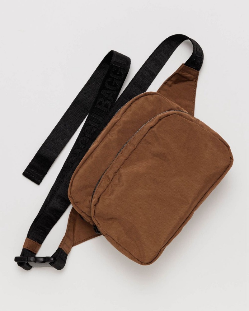 Baggu Fanny Pack Travel Bags Brown | 937CTJMRW