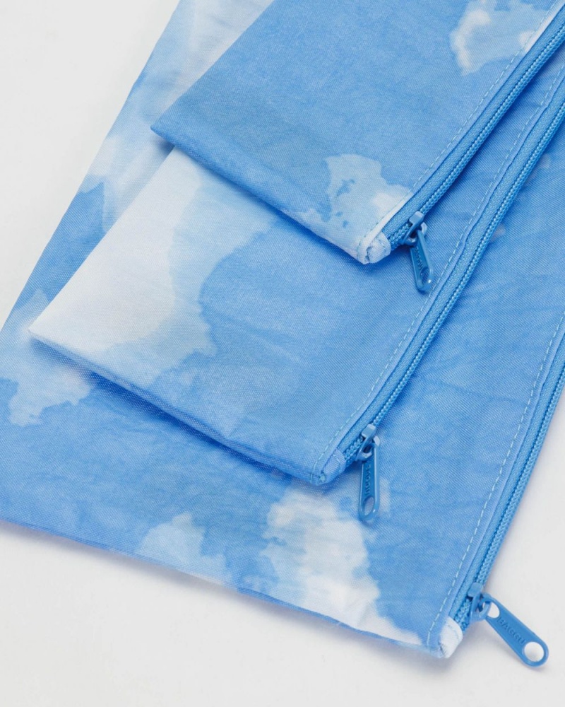 Baggu Flat Pouch Set Pouches Clouds | 809QWJHFX