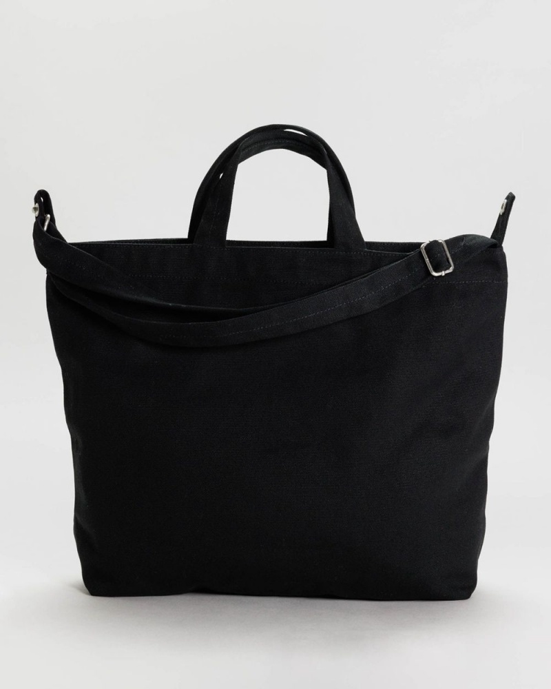 Baggu Horizontal Duck Tote Bags Black | 710MCSYBP