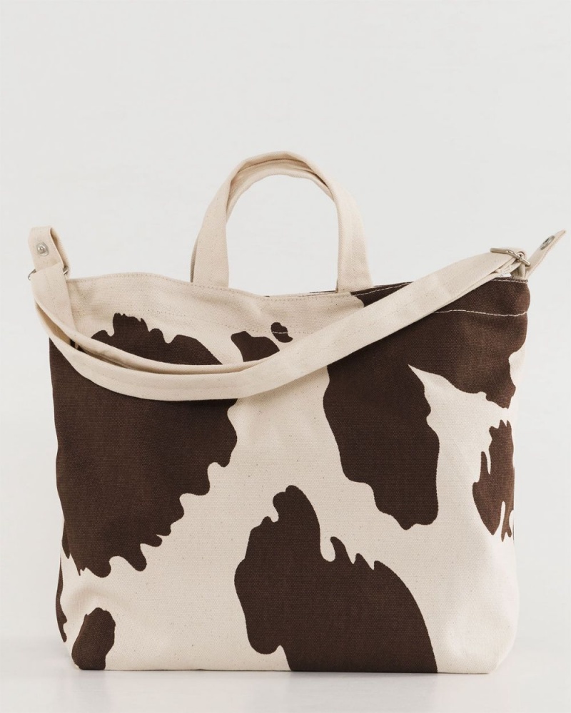 Baggu Horizontal Duck Tote Bags Brown Cow | 793YDZJLU