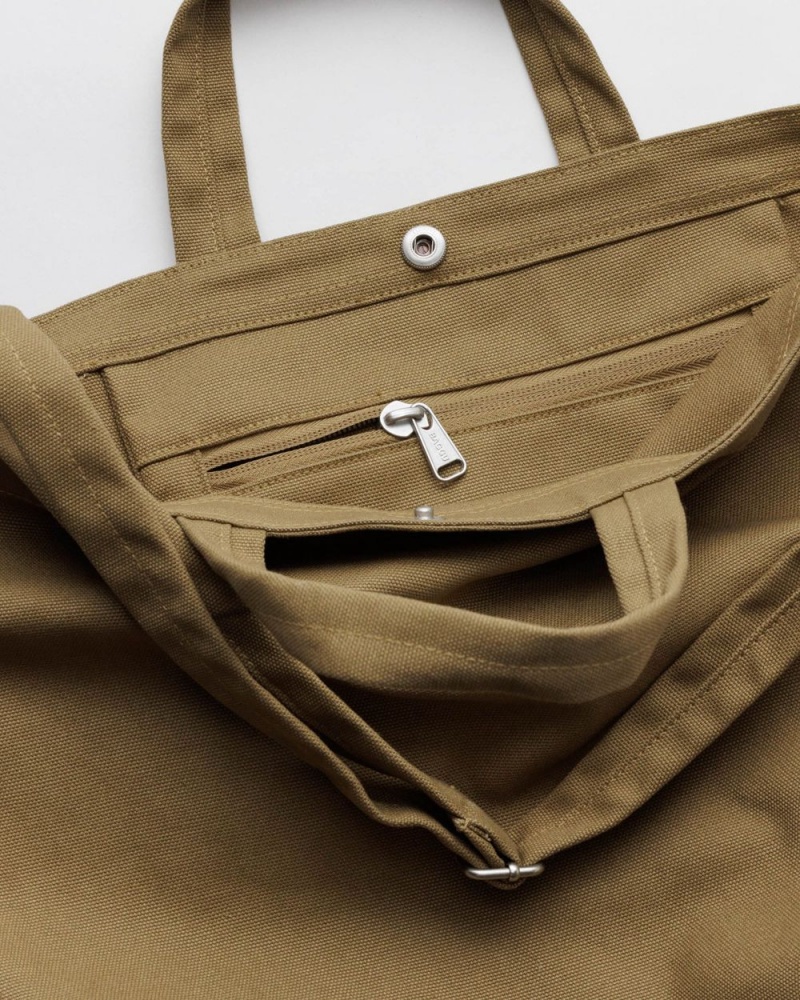 Baggu Horizontal Duck Tote Bags Dark Khaki | 316MDZXLQ