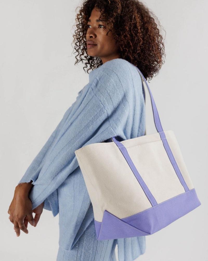 Baggu Medium Heavyweight Canvas Tote Bags Bluebell | 825OGVLRS