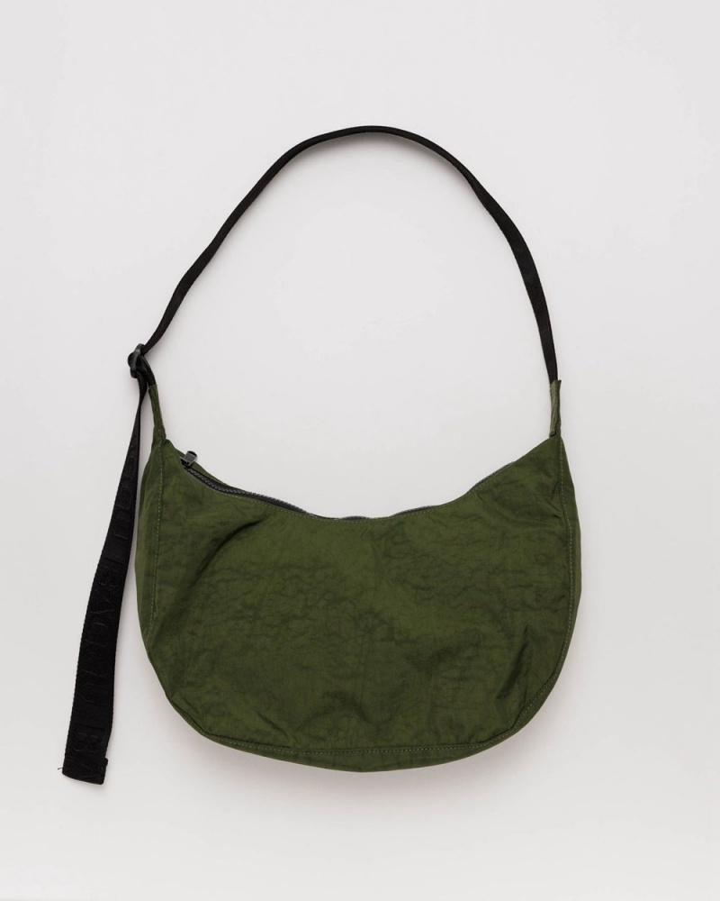 Baggu Medium Nylon Crescent Crossbody Bags Bay Laurel | 690JIWGHM