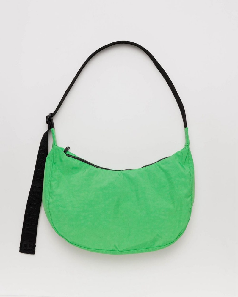 Baggu Medium Nylon Crescent Crossbody Bags Aloe | 536MJKHQD