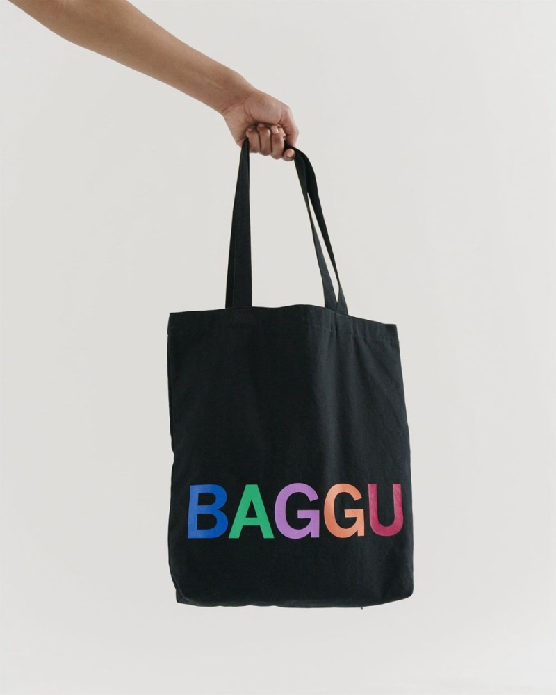 Baggu Merch Tote Bags Black | 207ESTAUI