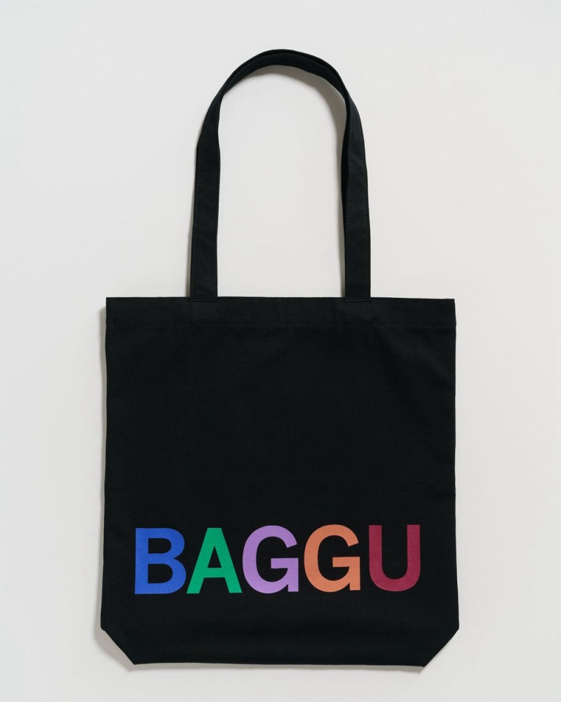 Baggu Merch Tote Bags Black | 207ESTAUI