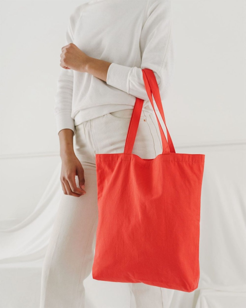 Baggu Merch Tote Bags Warm Red | 521UBOCQD