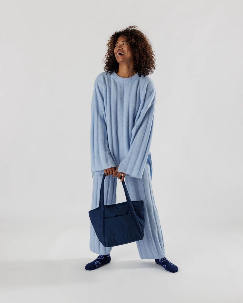 Baggu Mini Cloud Tote Bags Navy | 765VICGBT