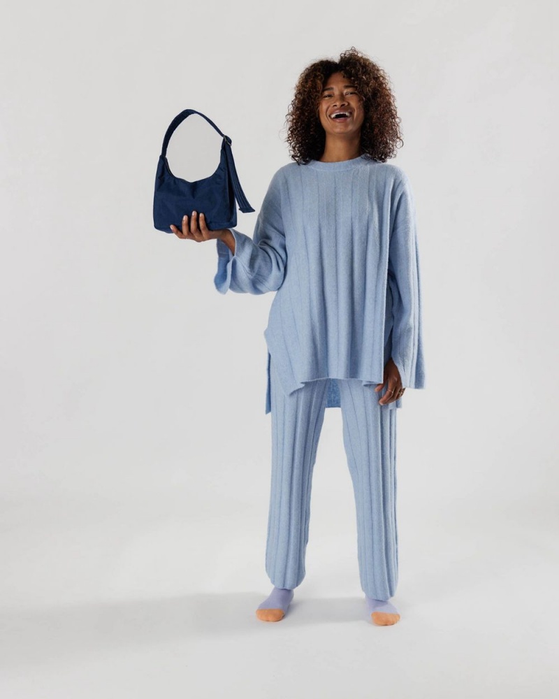 Baggu Mini Nylon Shoulder Bags Navy | 028BZHKFQ