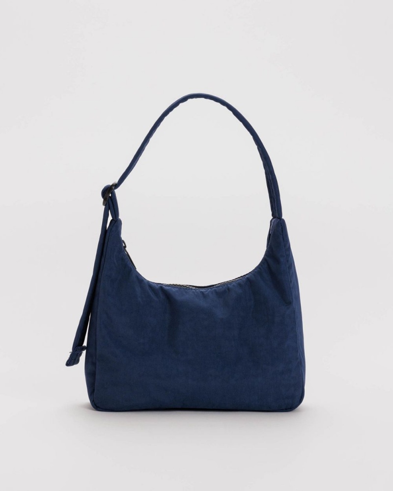 Baggu Mini Nylon Shoulder Bags Navy | 028BZHKFQ