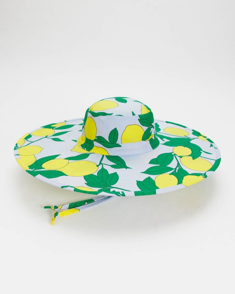 Baggu Packable Sun Hats Lemon Tree | 092PEAMJL