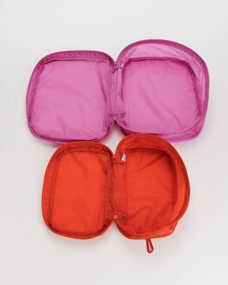 Baggu Packing Cube Set Pouches Lipstick | 427RMQTSI