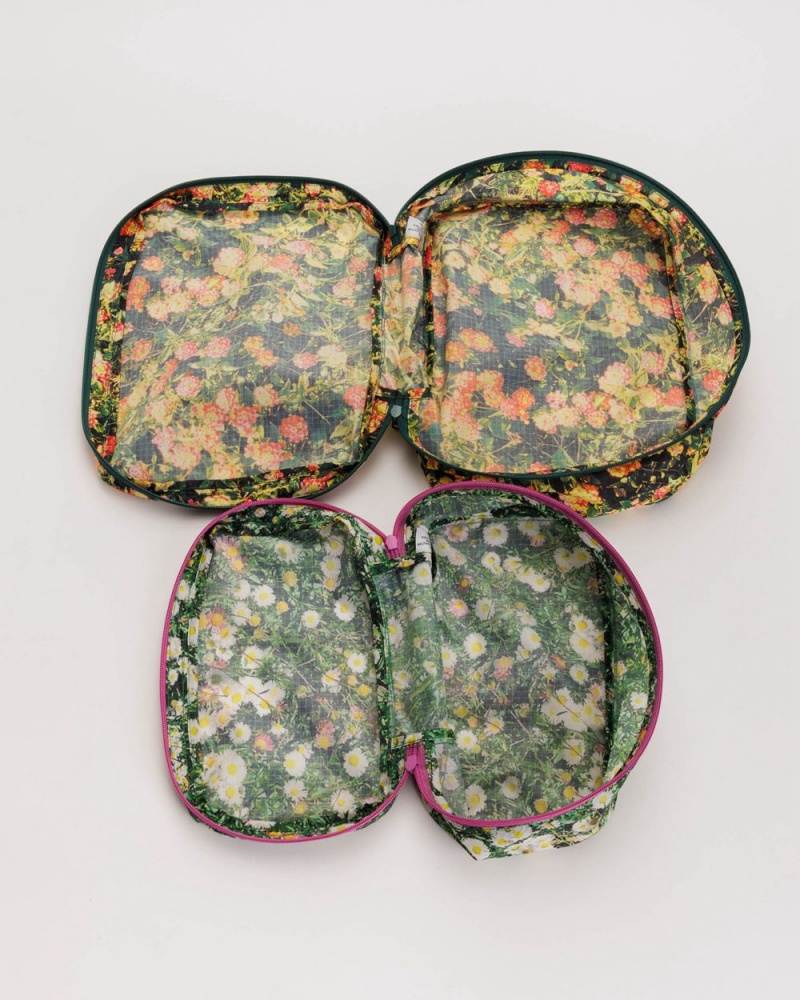 Baggu Packing Cube Set Pouches Photo Florals | 728BWGHTM