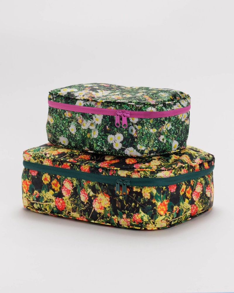 Baggu Packing Cube Set Pouches Photo Florals | 728BWGHTM