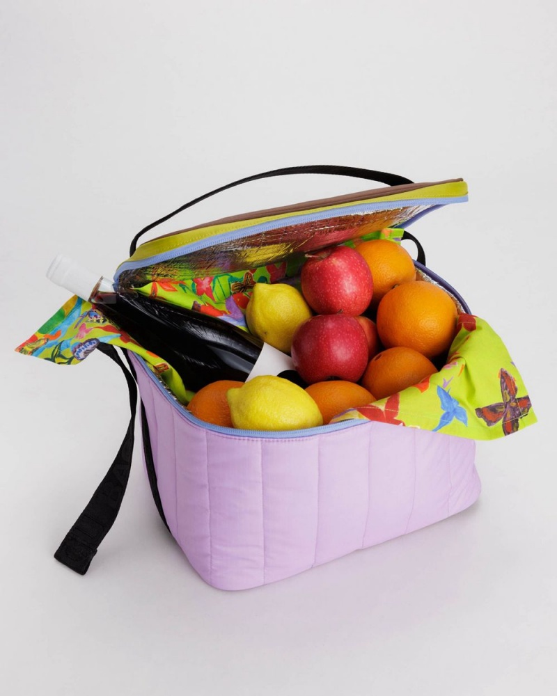 Baggu Puffy Cooler Bags Taro Mix | 368IQNCBM