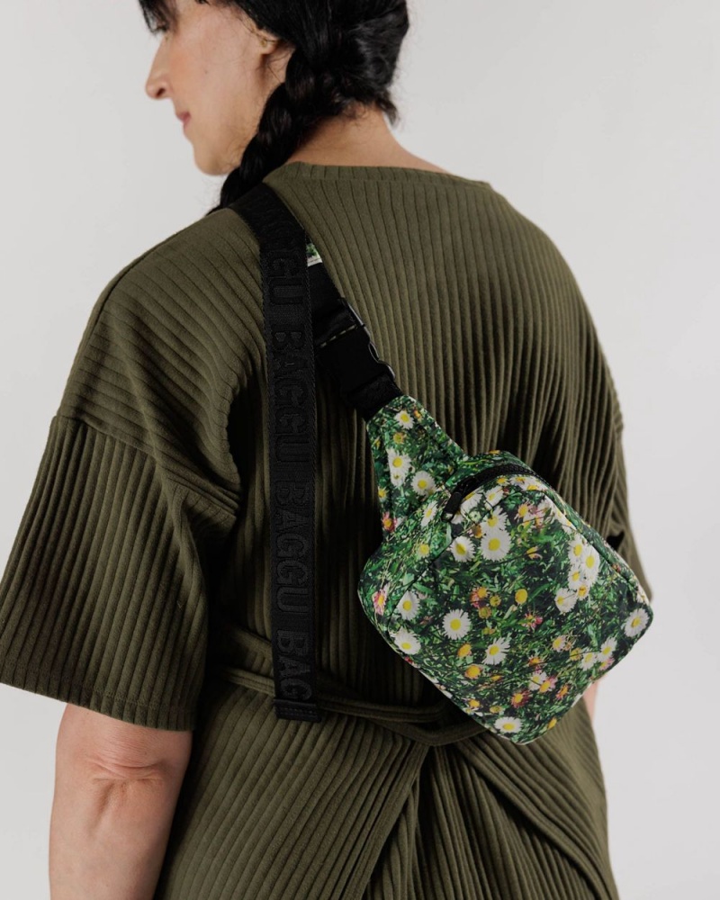 Baggu Puffy Fanny Pack Crossbody Bags Daisy | 214SKTFGP