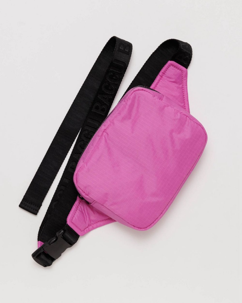 Baggu Puffy Fanny Pack Crossbody Bags Extra Pink | 975XBHLPI